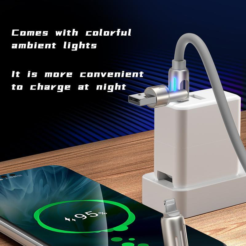 240W 4-in-1 USB Charging Cable – High-Speed Charging and Data Transfer for iPhone 15/16, iPad Pro, Samsung, and Other Devices, Perfect for Home, Office, and Travel