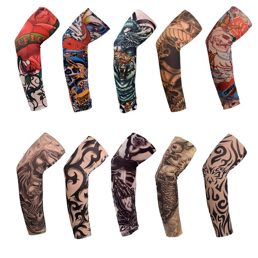 10 Count Cooling Arm Sleeves Cover UV Sun ProtectionOutdoor Sport Summer Men Women tattoo