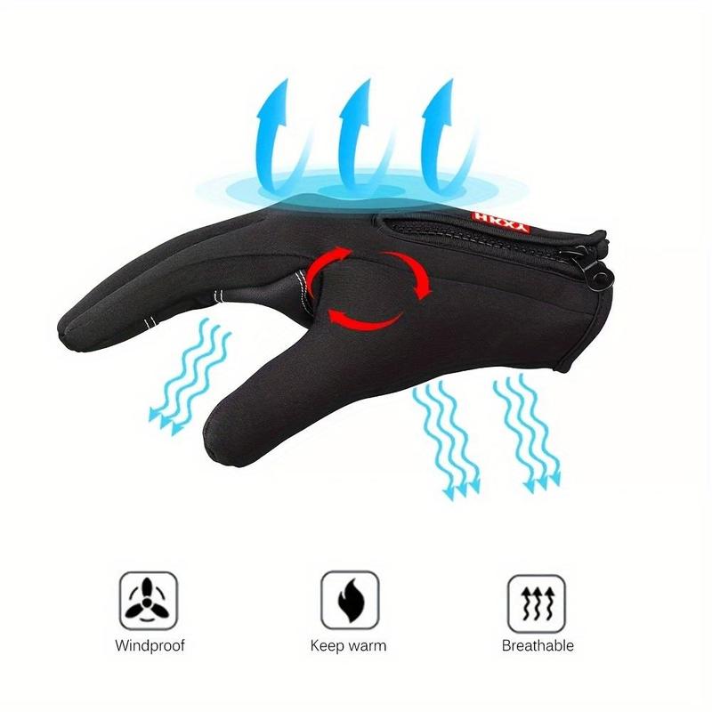Water-Resistant Winter Gloves, Insulated Gloves for Men and Women, Suitable for Outdoor Work, Fishing, and Sports